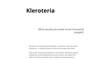 Kleroteria image