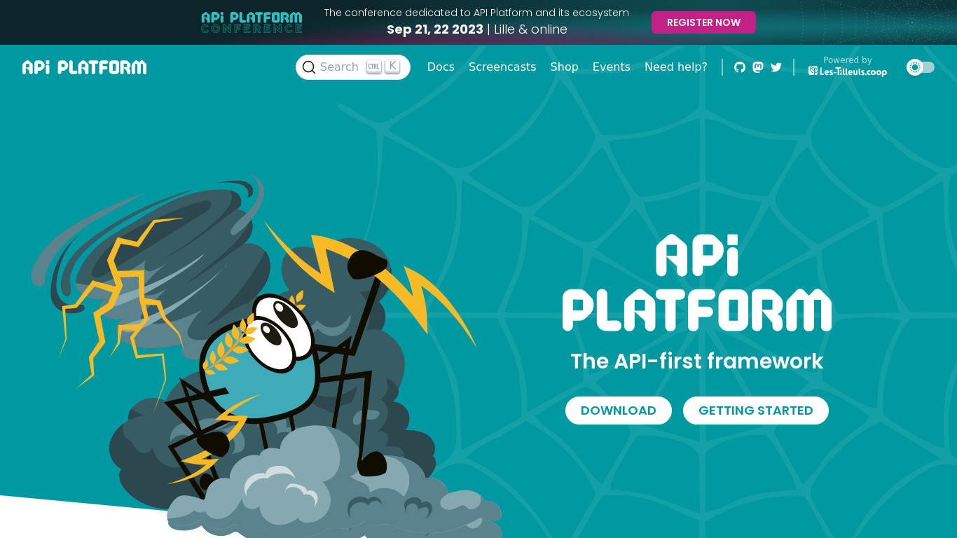 API Platform Landing page
