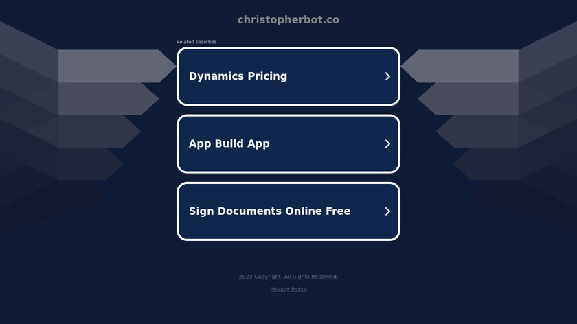 Christopher Bot Landing Page