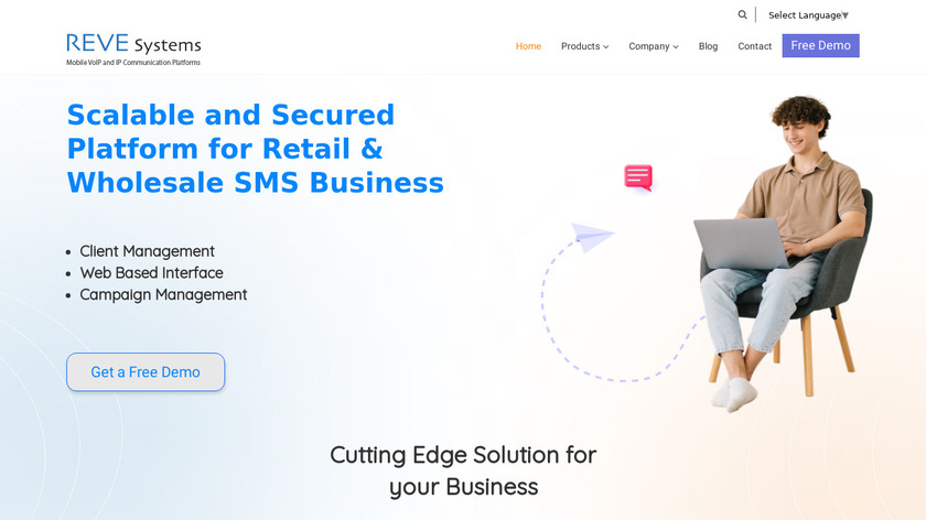 REVE Systems Landing Page