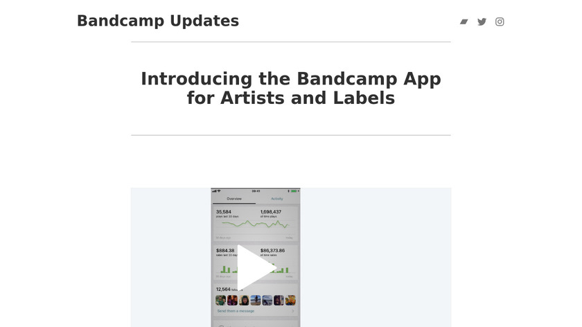 Bandcamp Artists Landing Page