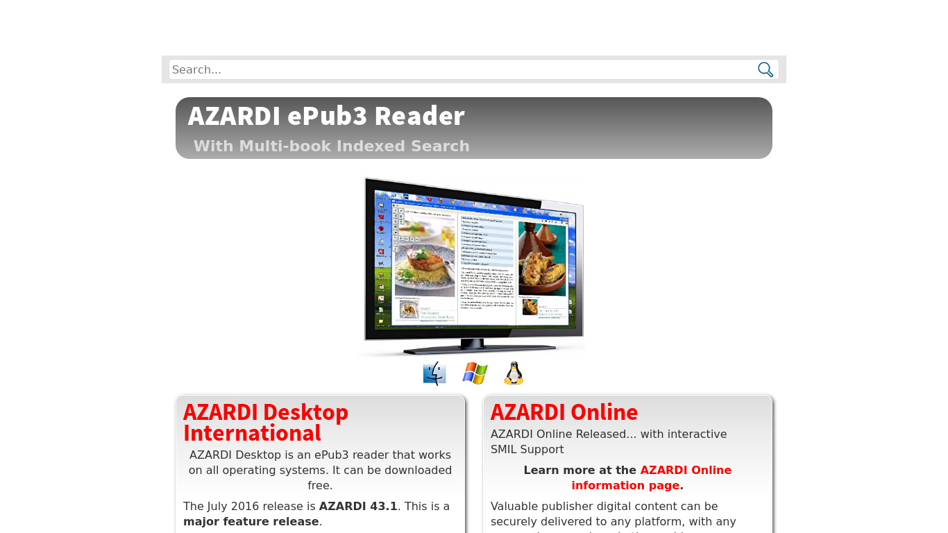 Azardi Landing page