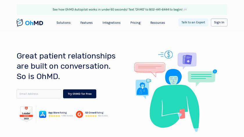 OhMD Landing Page