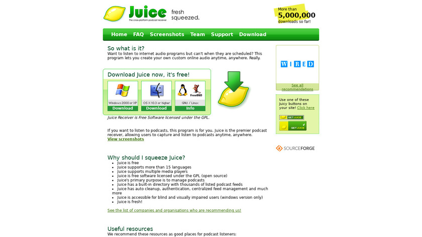 Juice Landing Page