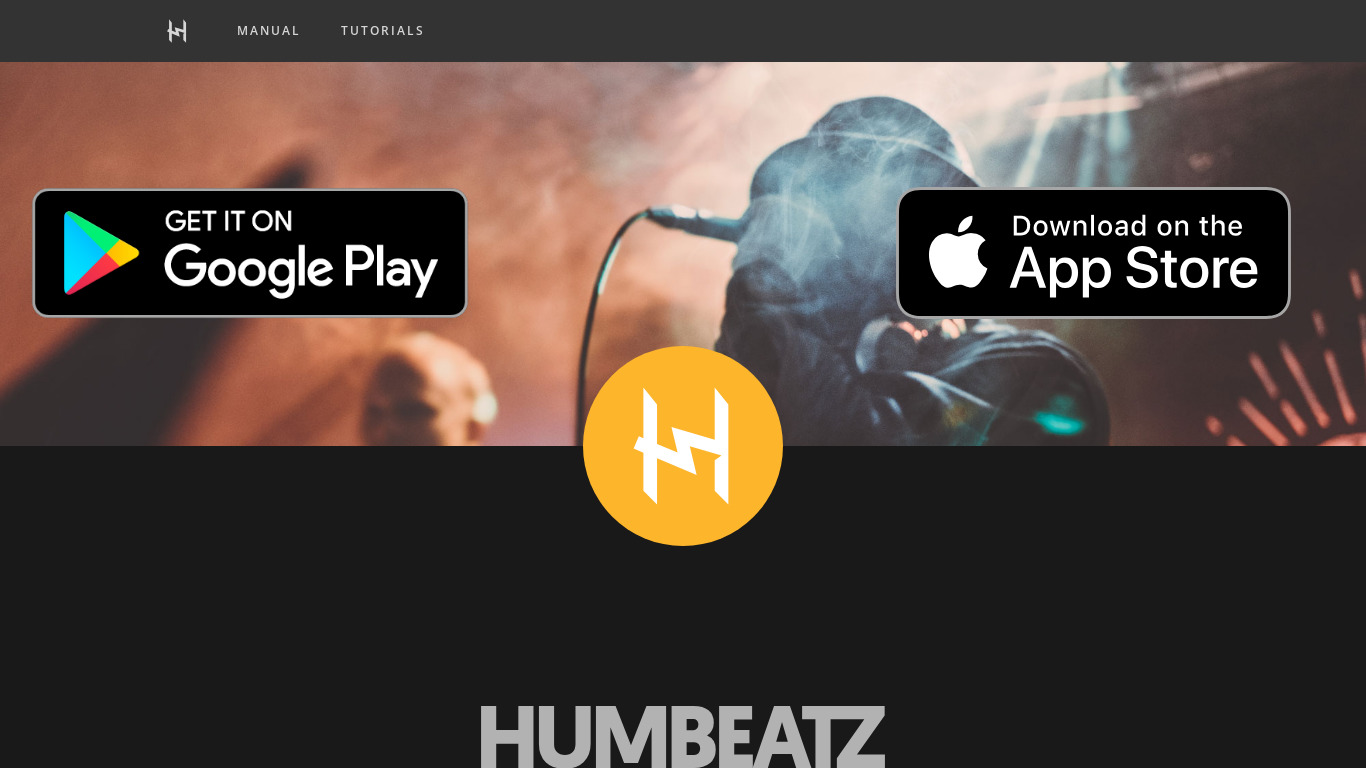 HumBeatz Landing page