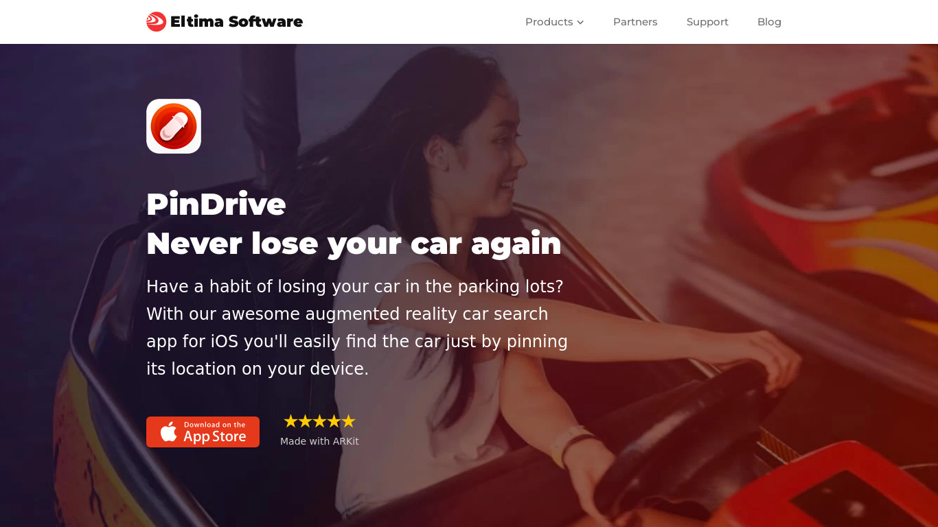 mac.eltima.com PinDrive for iOS Landing page