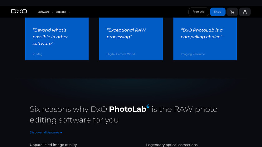 DxO PhotoLab Landing Page