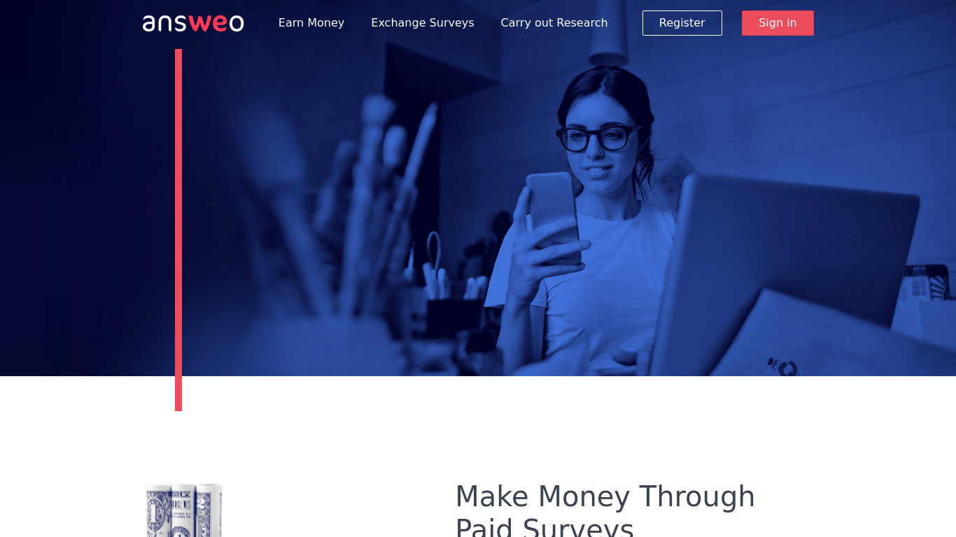 Answeo Landing page