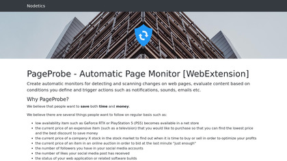 PageProbe - Automatic Page Monitor image