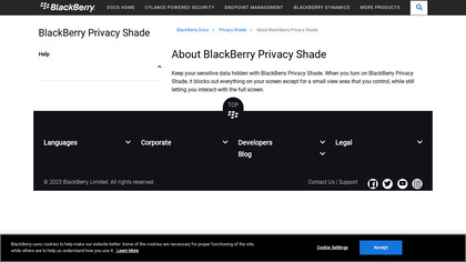 BlackBerry Privacy Shade image
