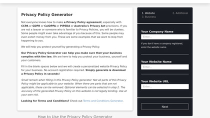 PrivacyPolicyGenerator.info image