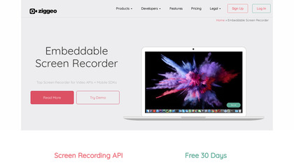 Screen Recording API by Ziggeo image
