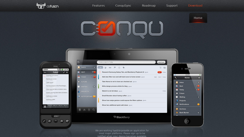 Conqu Landing Page