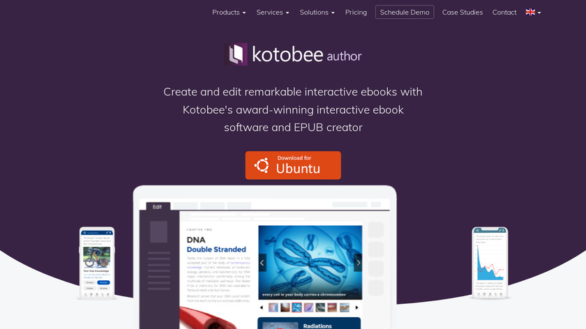 Kotobee Author Landing Page