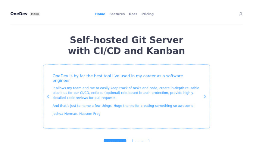 GitPlex Landing Page