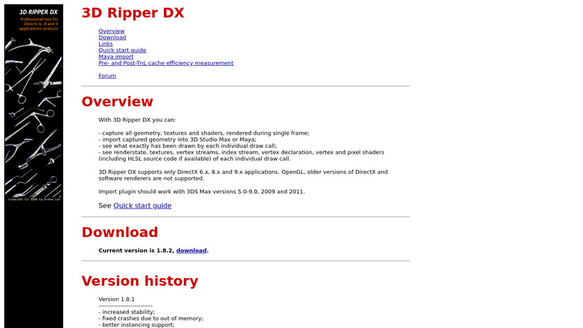 3D Ripper DX Landing Page