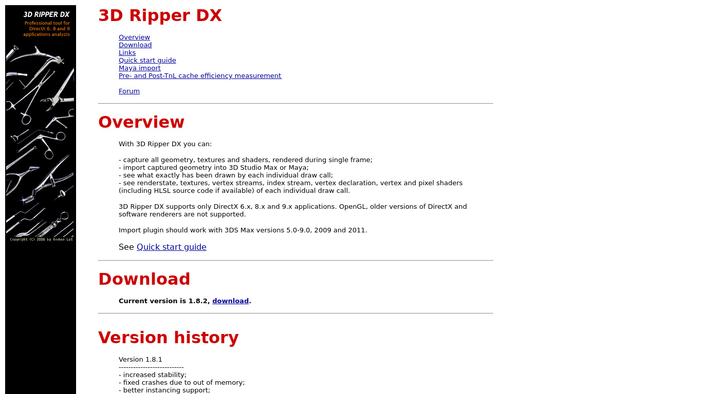 3D Ripper DX Landing page