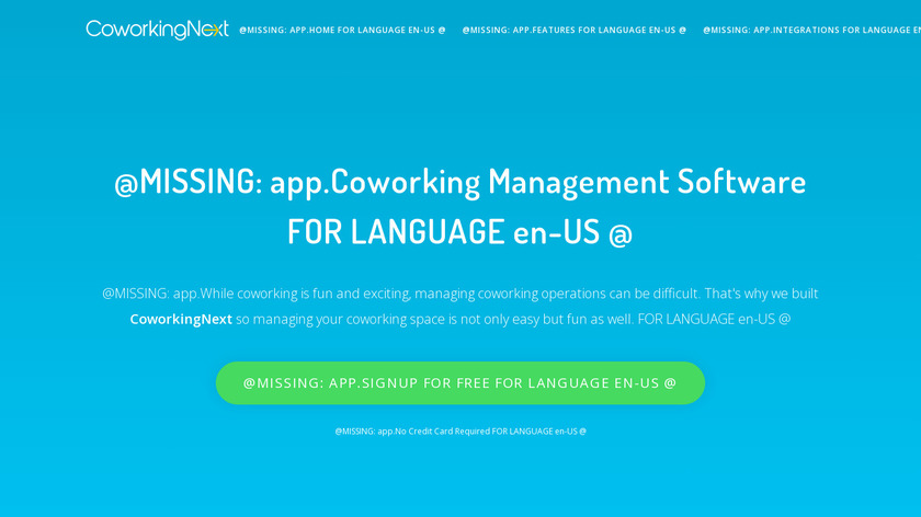 CoworkingNext Landing Page