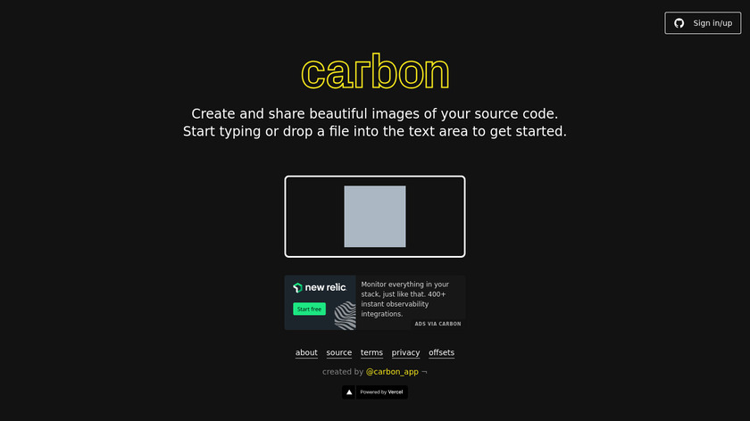 Carbon Landing Page