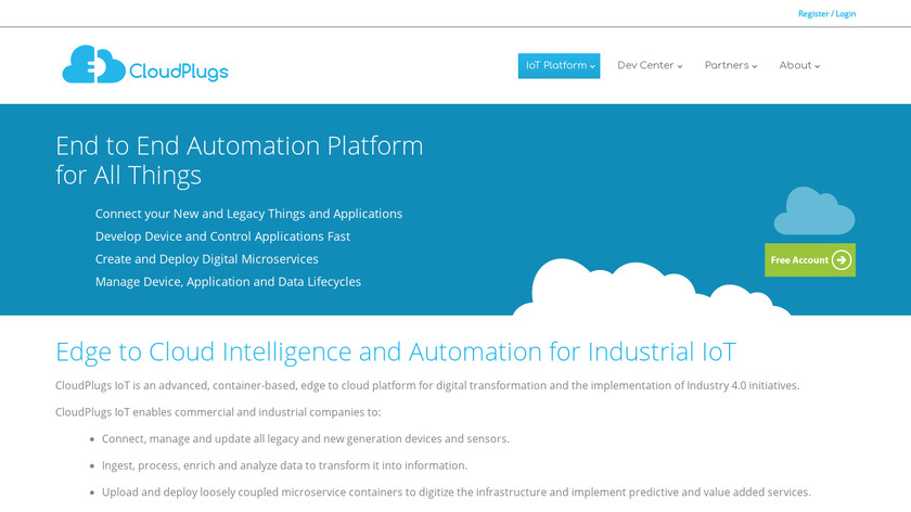 CloudPlugs Landing Page