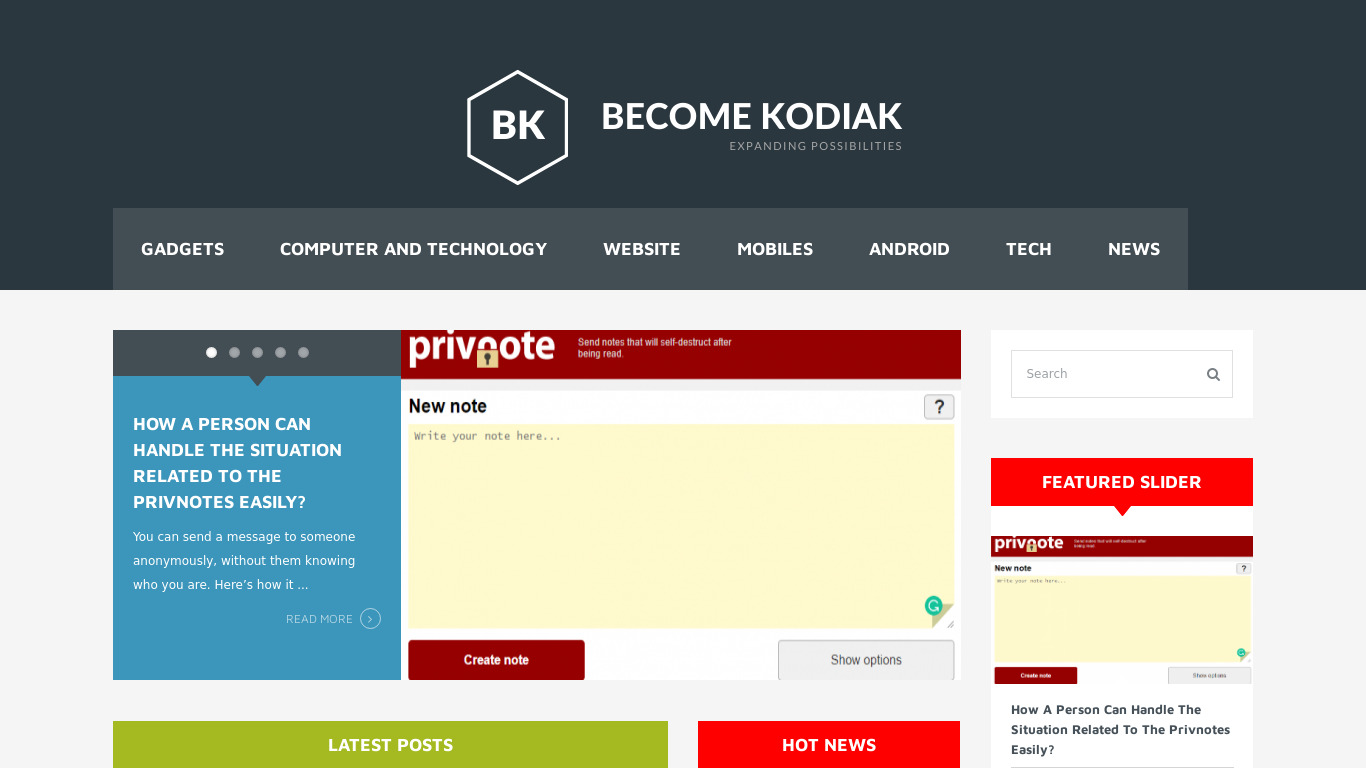 Kodiak PHP Landing page