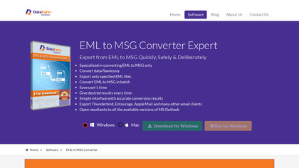 DataVare EML to MSG Converter image