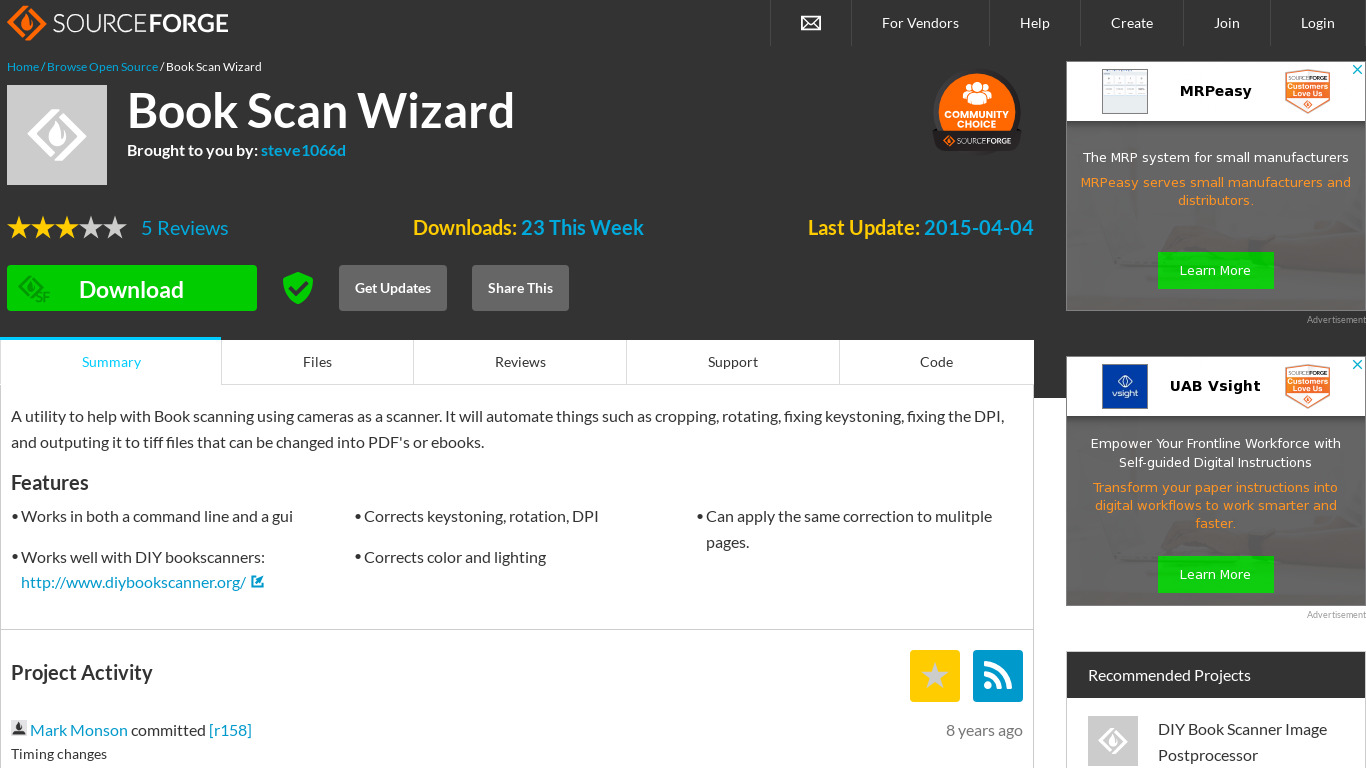 Book Scan Wizard Landing page