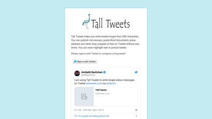 Tall Tweets image