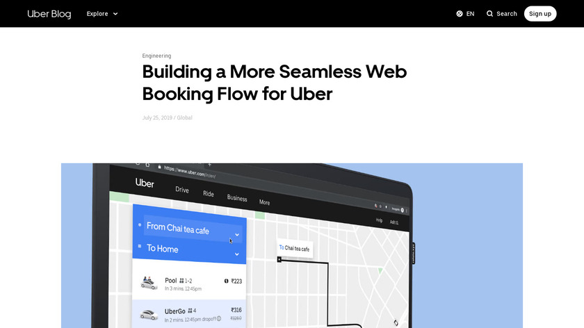 Uber Web Landing Page
