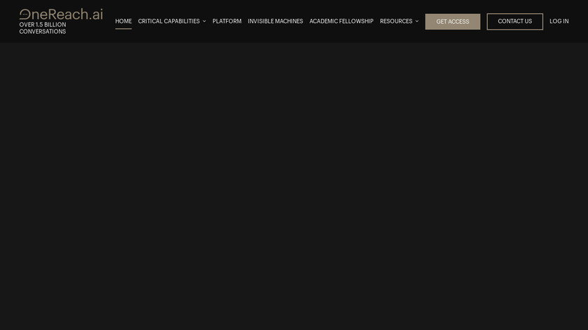 OneReach Landing Page