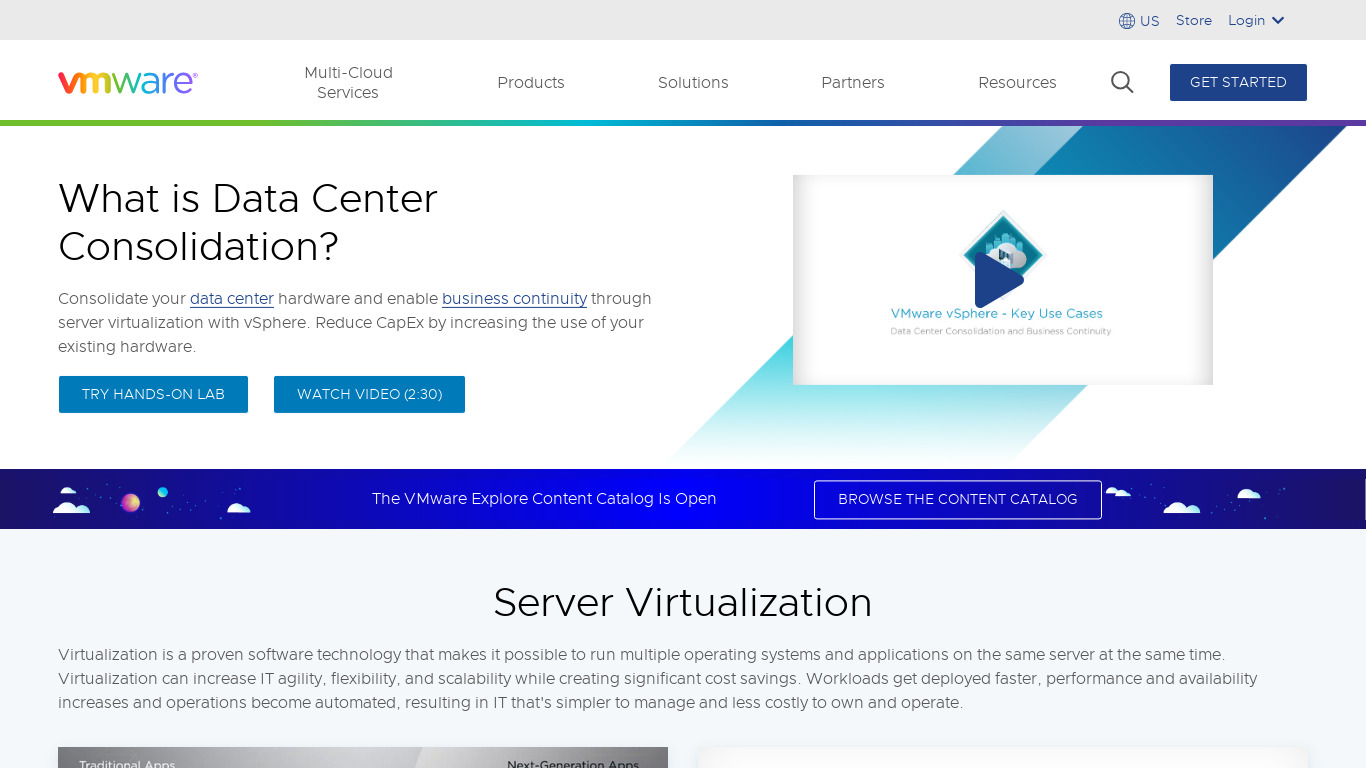 vSphere Data Protection Landing page