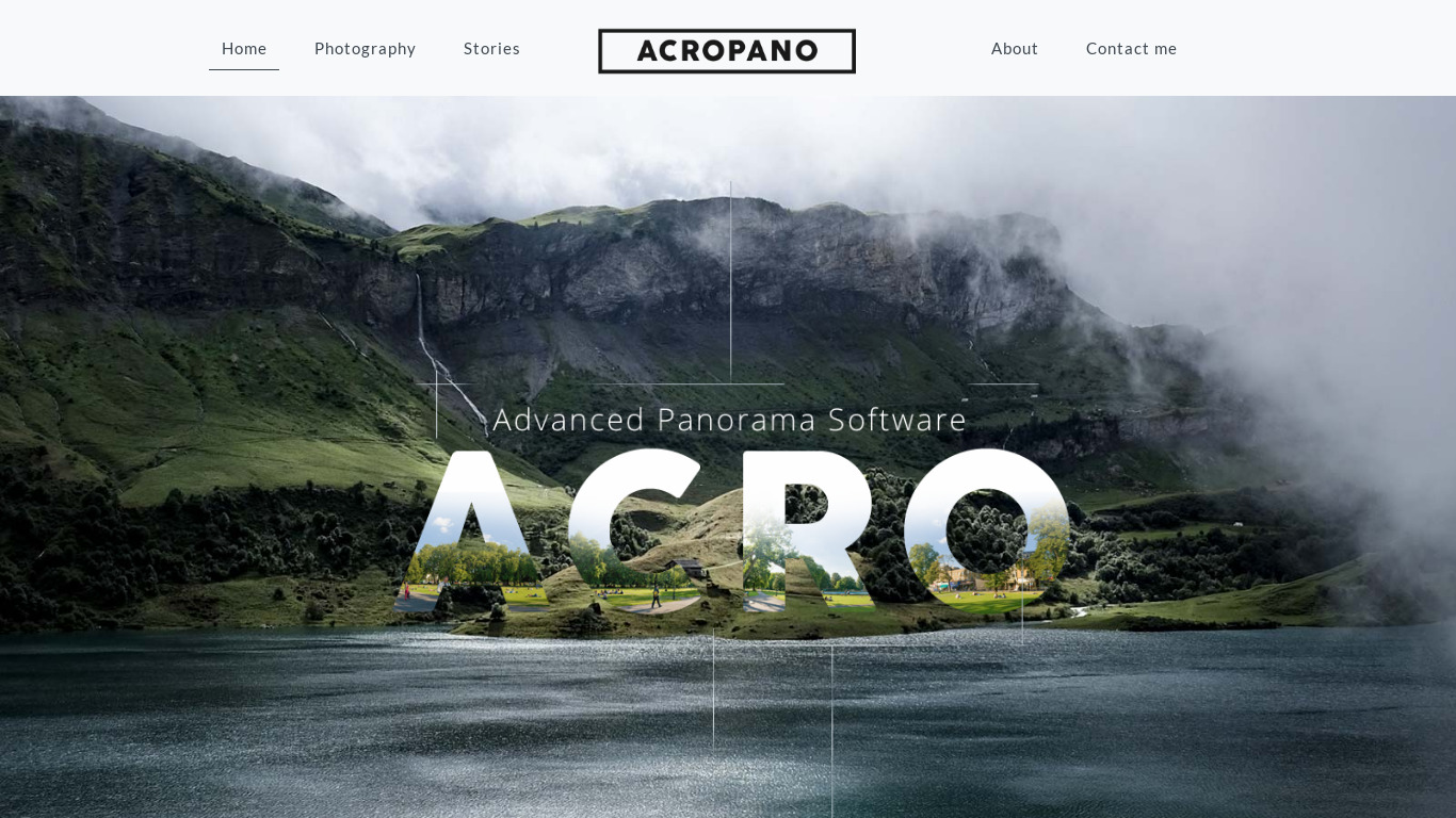 AcroPano Landing page
