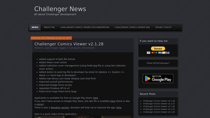 Challenger Comics Viewer image