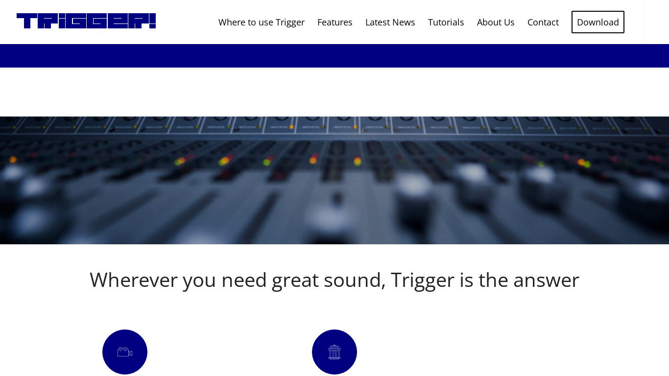 Trigger Audio and Video Playback Landing page