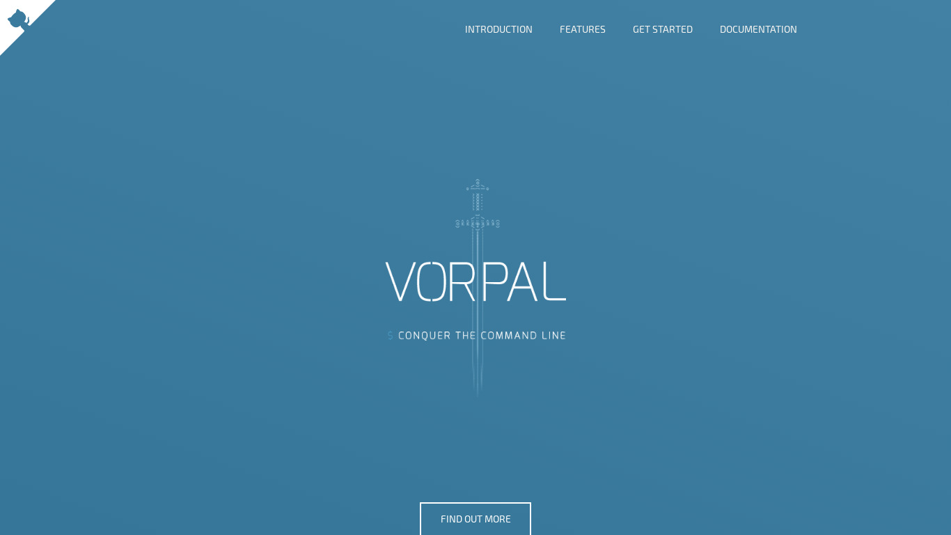 Vorpal Landing page
