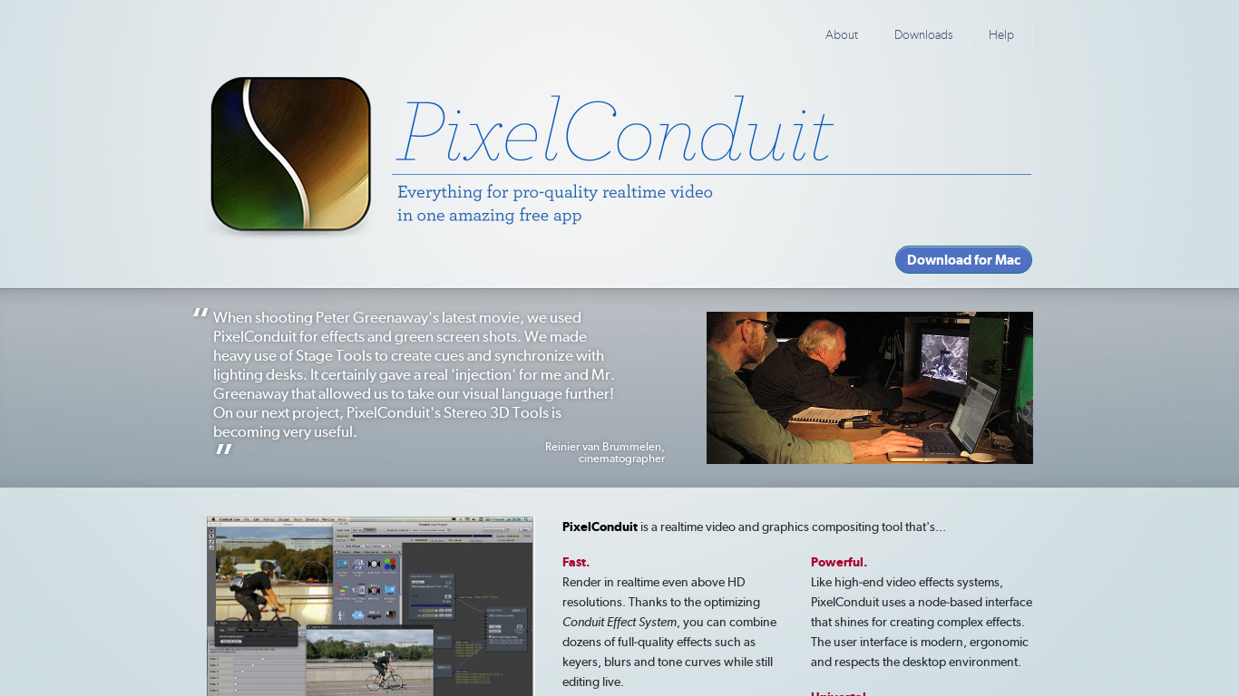 PixelConduit Landing page