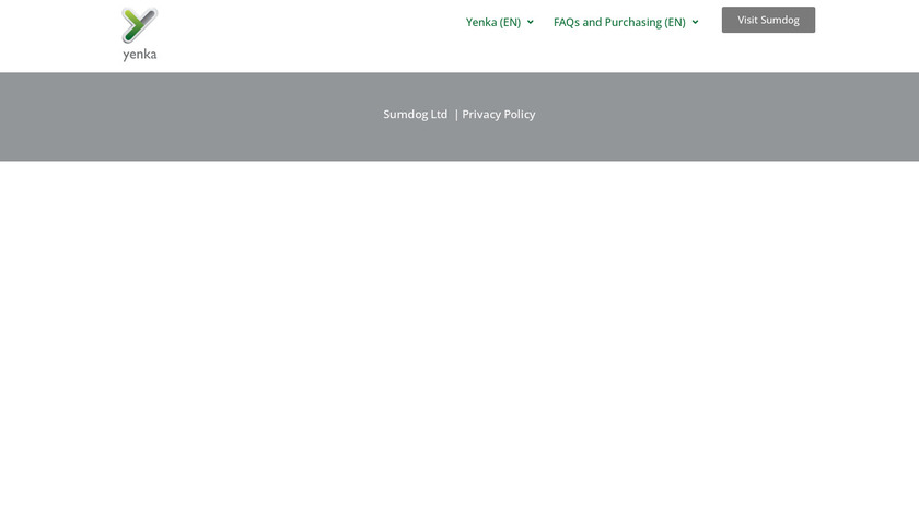 Yenka Landing Page
