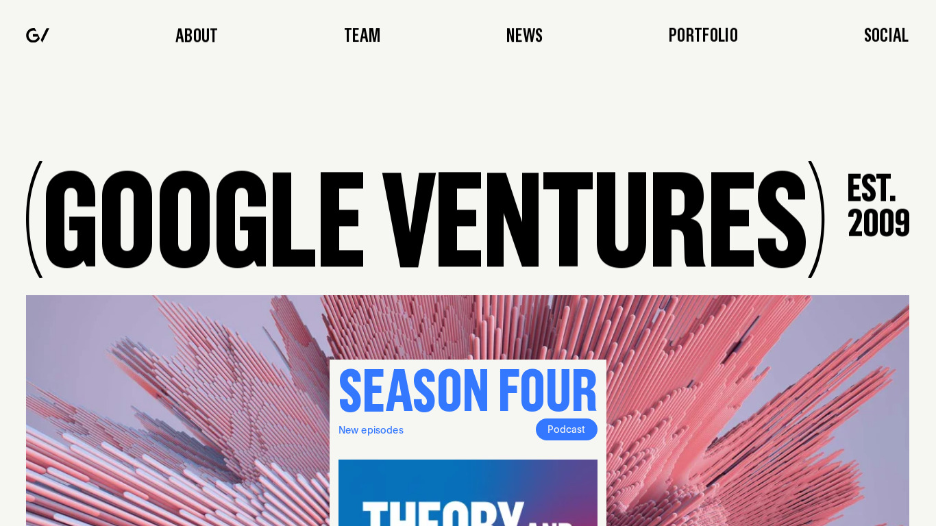 Google Ventures Library Landing page