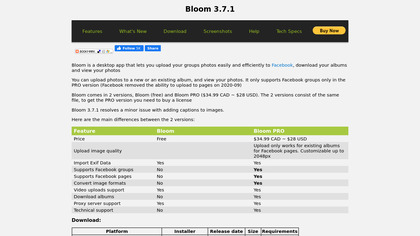 Bloom uploader image