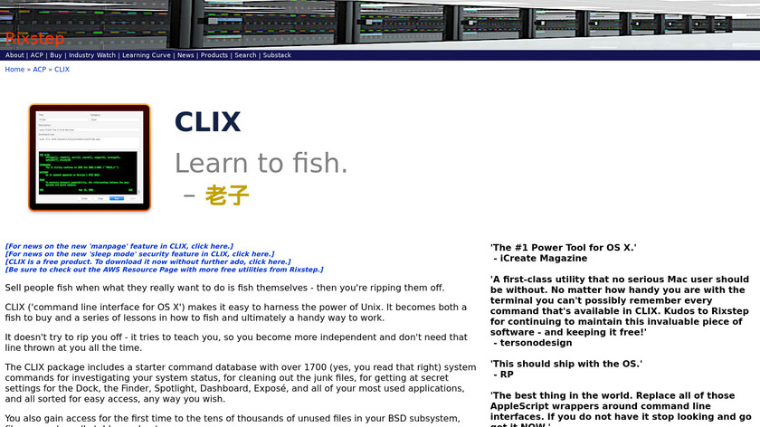 CLIX Landing Page