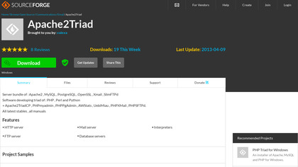 Apache2Triad image
