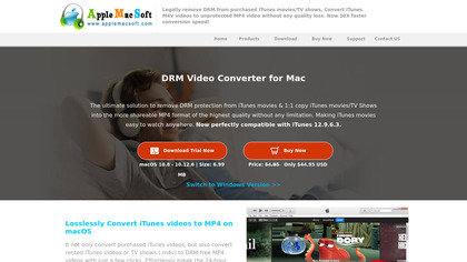 AppleMacSoft DRM Video Converter image