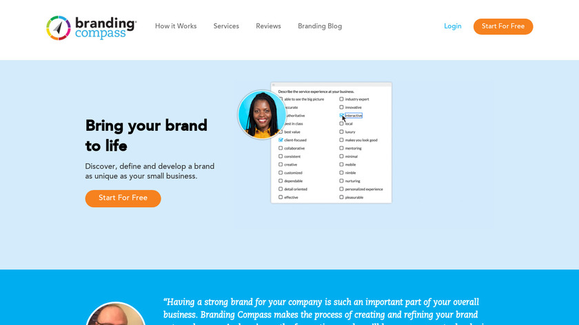 Branding Compass Landing Page