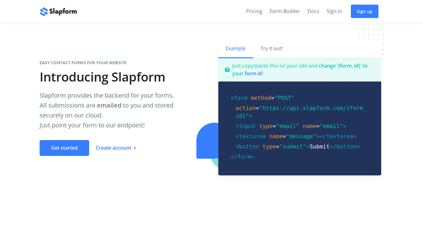 Slapform Landing Page
