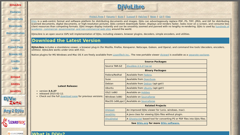 DjVuLibre Landing Page