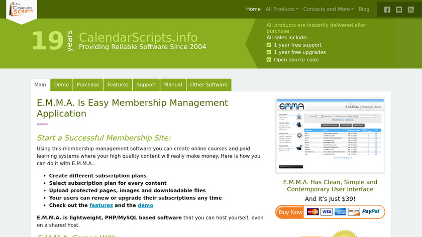 E.M.M.A. Landing Page