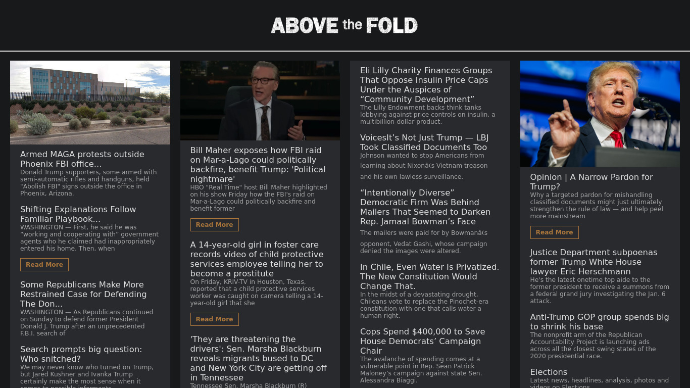 Above the Fold Landing page
