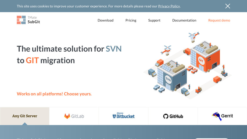SubGit Landing Page