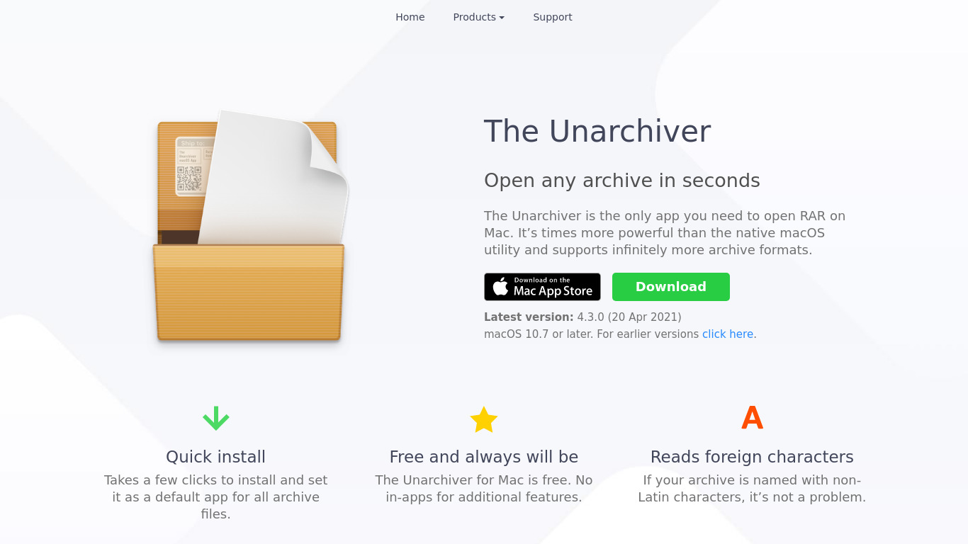 The Archive Browser Landing page
