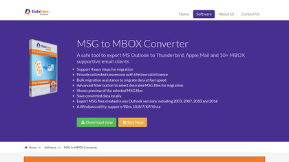 DataVare MSG to MBOX Converter image